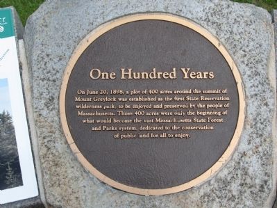One Hundred Years Marker. Click for full size. One Hundred Years Marker image. Click for full size.