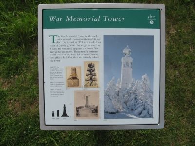 War Memorial Tower Marker image. Click for full size.