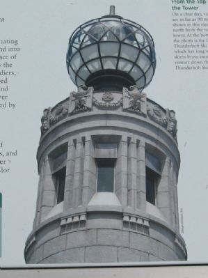 The Top of the War Memorial Tower image. Click for full size.