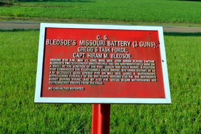 C.S. Bledsoe's Missouri Battery (3 Guns) Marker image. Click for full size.