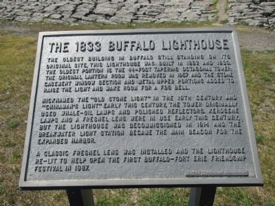 The 1833 Buffalo Lighthouse Marker image. Click for full size.