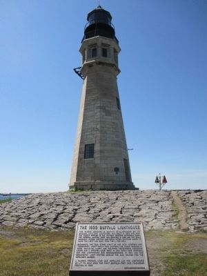 The 1833 Buffalo Lighthouse & Marker image. Click for full size.