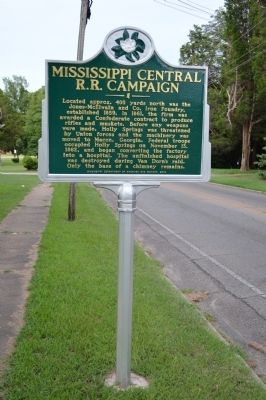 Mississippi Central R.R. Campaign Marker image. Click for full size.