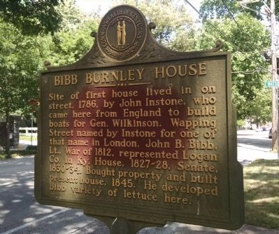 Bibb Burnley House Marker. Click for full size. Bibb Burnley House Marker image. Click for full size.