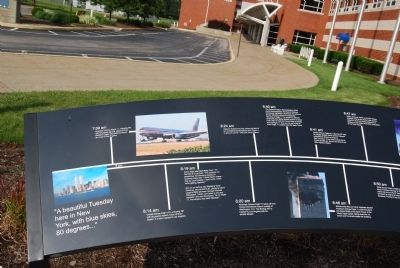 Erie 9-11 Memorial Timeline close-up image. Click for full size.