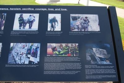 Erie 9-11 Memorial Heroism close-up image. Click for full size.