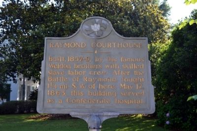 Raymond Courthouse Marker image. Click for full size.