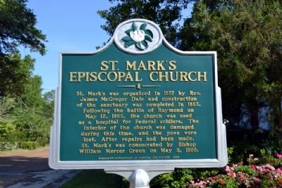 St. Mark's Episcopal Church Marker. Click for full size. St. Mark's Episcopal Church Marker image. Click for full size.