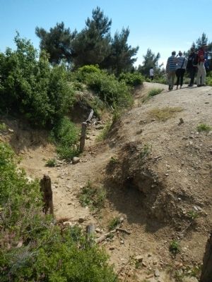 Trench work near the Nek Cemetery. Click for full size. Trench work near the Nek Cemetery image. Click for full size.