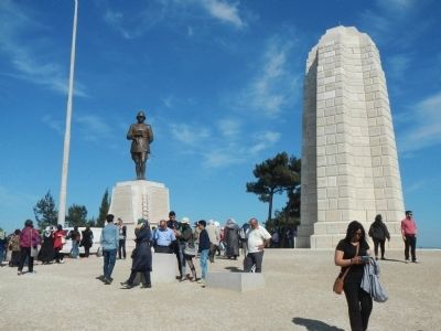 The Moment When Mustafa Kemal Was Granted to Our Nation (with his own words) Marker. Click for full size. The Moment When Mustafa Kemal Was Granted to Our Nation (with his own words) Marker image. Click for full size.
