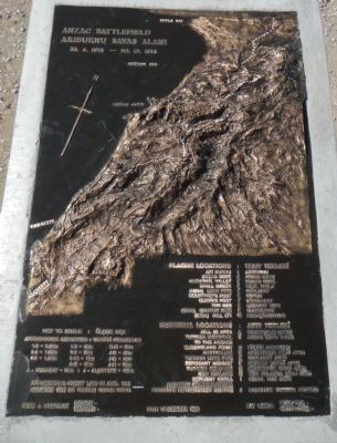 Anzac Battlefield Plaque image. Click for full size.