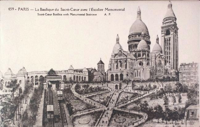<i>Paris - La Basilique du Sacr-Cur avec L'Escalier Monumental...</i> image. Click for full size.