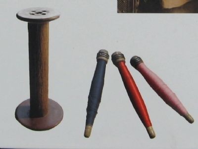A Spool and Bobbins from Berkshire Mills. Click for full size. A Spool and Bobbins from Berkshire Mills image. Click for full size.