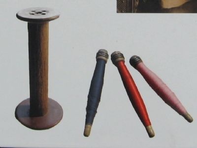 A Spool and Bobbins from Berkshire Mills image. Click for full size.