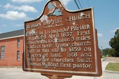 Hebron Baptist Church Marker image. Click for full size.