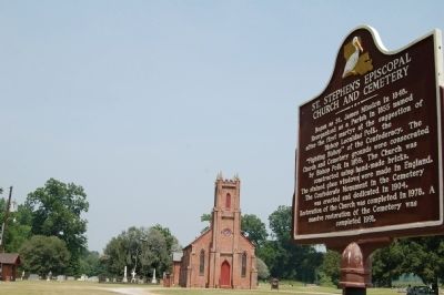 St. Stephen's Episcopal Church and Marker image. Click for full size.