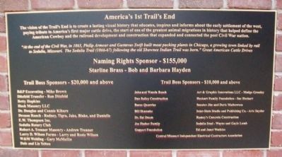 The Trail's End Project Donors Marker image. Click for full size.