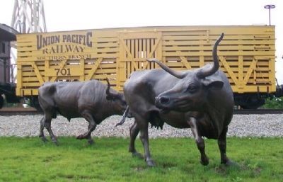 The Trail's End Project Longhorns and Cattle Car image. Click for full size.