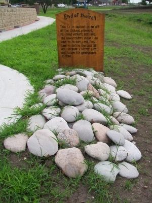 The Trail's End Project Memorial Cairn image. Click for full size.