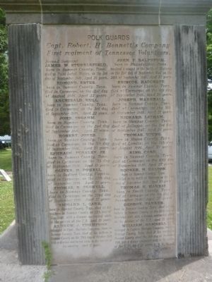 Sumner County Tennessee Mexican-American War Monument Marker image. Click for full size.