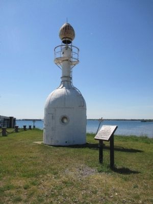 Buffalo Lightship Marker & Lake Erie image. Click for full size.