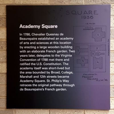 Academy Square Marker. Click for full size. Academy Square Marker image. Click for full size.