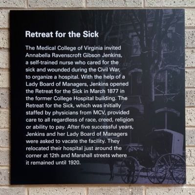 Retreat for the Sick Marker image. Click for full size.