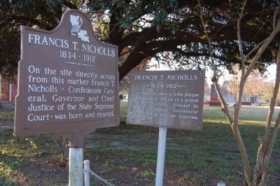 Francis T. Nicholls Marker image. Click for full size.