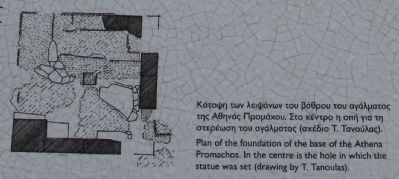 The Statue of Athena Promachos Marker. Click for full size. The Statue of Athena Promachos Marker image. Click for full size.