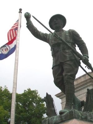 World War I Memorial Statue. Click for full size. World War I Memorial Statue image. Click for full size.