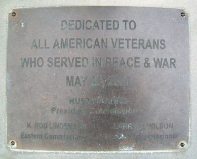 All American Veterans Memorial Marker image. Click for full size.