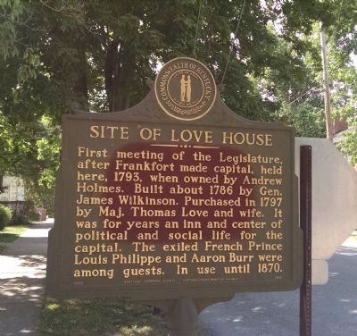 Site Of Love House Marker image. Click for full size.