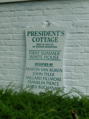 President's Cottage Marker image. Click for full size.
