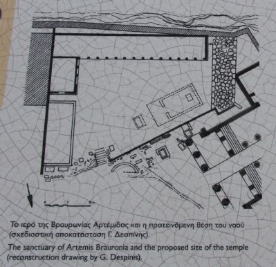 A. The Sanctuary of Artemis Brauronia, B. The Chalkotheke Marker image. Click for full size.