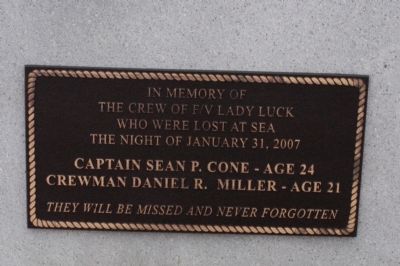 Newburyport Sailor's Memorial Marker. Click for full size. Newburyport Sailor's Memorial Marker image. Click for full size.