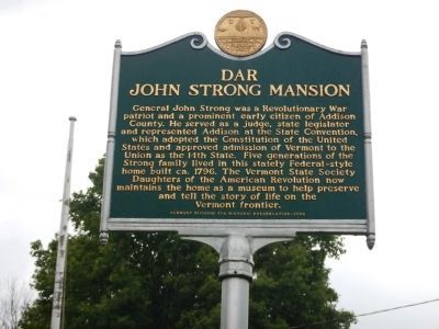 DAR John Strong Mansion Marker image. Click for full size.