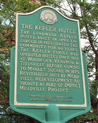 The Kepler Hotel Marker image. Click for full size.