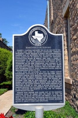 Hartfield Building Marker image. Click for full size.