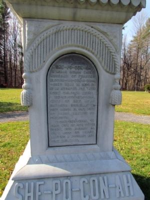 Panel on East Face of Monument. Click for full size. Panel on East Face of Monument image. Click for full size.