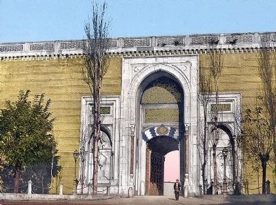 <i>Imperial gate, Topkapi Palace, Constantinople, Turkey</i>. Click for full size. <i>Imperial gate, Topkapi Palace, Constantinople, Turkey</i> image. Click for full size.
