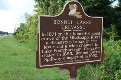 Bonnet Carr Crevasse Marker image. Click for full size.