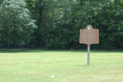 Galveztown Marker and land area image. Click for full size.