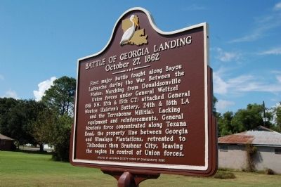 Battle Of Georgia Landing Marker image. Click for full size.
