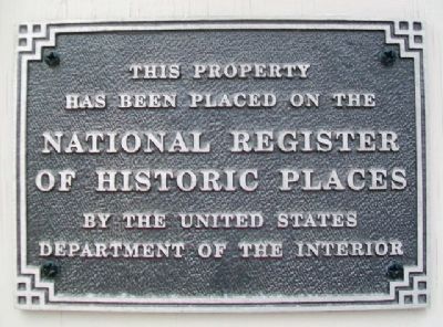 120 East Main Street NRHP Marker image. Click for more information.