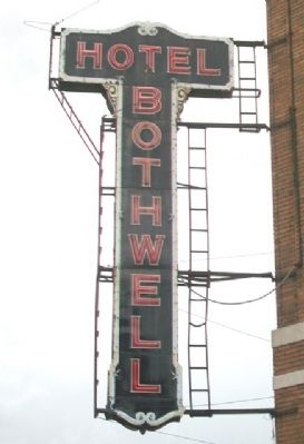 Hotel Bothwell Sign image. Click for full size.