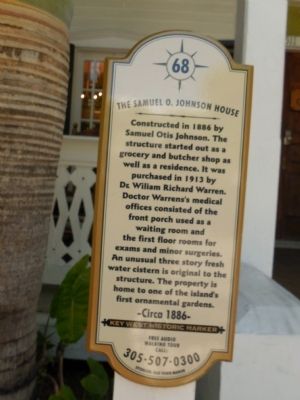 Samuel O. Johnson House Marker image. Click for full size.