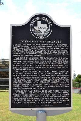 Fort Griffin Fandangle Marker image. Click for full size.