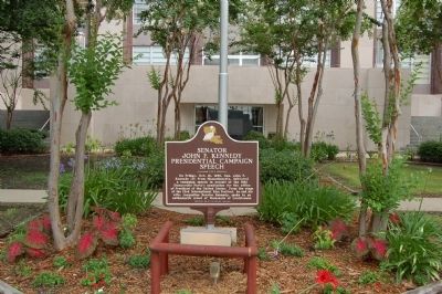 Senator John F. Kennedy Presidential Campaign Speech Marker. Click for full size. Senator John F. Kennedy Presidential Campaign Speech Marker image. Click for full size.