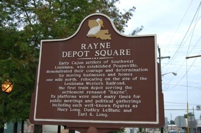 Rayne Depot Square Marker image. Click for full size.