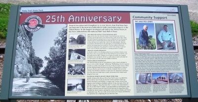 Katy Trail State Park 25th Anniversary Marker image. Click for full size.